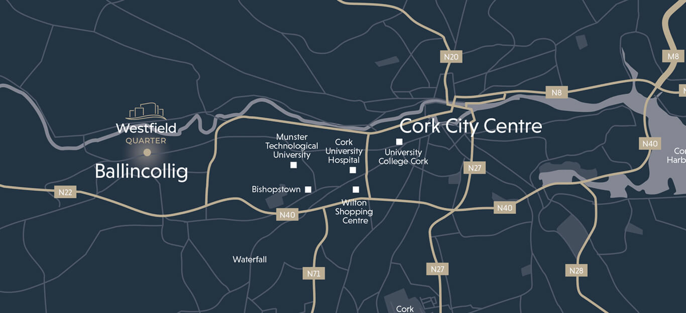 Ballincollig Cork map